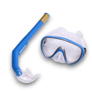 E41228 Набор для плавания взрослый маска+трубка (ПВХ) (синий) 10021823