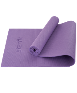 Коврик для йоги и фитнеса FM-104, PVC, 183x61x0,8 см, фиолетовый пастель Starfit УТ-00018905