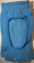 Носки для йоги и фитнеса GETSPORT NY без пальцев цвет голубой