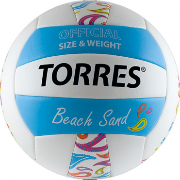 Мяч волейбольный для пляжного волейбола  TORRES Beach Sand Blue