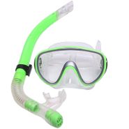 Набор для плавания взрослый маска+трубка E33110-2 (ПВХ) (зеленый) 10019985