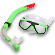 E41221 Набор для плавания детский маска+трубка (ПВХ) (зеленый) 10021816