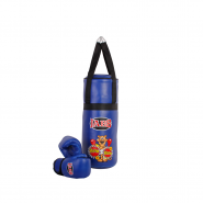 Набор боксёрский детский Jabb (мешок 50x20см + пара перчаток) синий JE-3060 313239