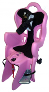 Велокресло заднее BELLELLI B-One Clamp Розовое с Чёрной вставкой Велокресло заднее BELLELLI B-One Clamp Розовое с Чёрной вставкой