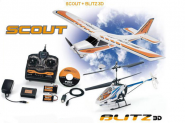 Радиоуправляемый вертолет UPE Parkfun FLIGHTBOX BLITZ 3D + SCOUT