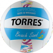 Мяч волейбольный для пляжного волейбола  TORRES Beach Sand Blue