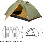 Палатка Outdoor Project Vega 3 Fg 242235