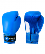Перчатки боксерские детские Rusco 4oz к/з синий УТ-00009450