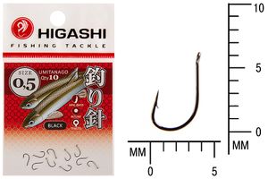 Крючок HIGASHI Umitanago ringed #0,5 Black