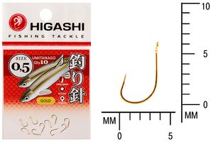 Крючок HIGASHI Umitanago ringed #0,5 Gold