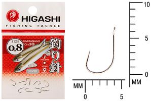 Крючок HIGASHI Umitanago ringed #0,8 Silver