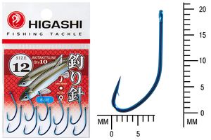 Крючок HIGASHI Akitakitsune ringed #12 Blue
