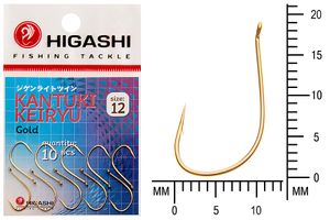 Крючок HIGASHI Kantuki Keiryu #12 Gold