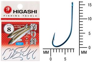 Крючок HIGASHI Akitakitsune ringed #8 Blue