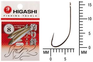 Крючок HIGASHI Akitakitsune ringed #8 White UV