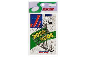 Офсетный крючок YAMAI Worm Hook J-1 #1/0