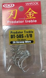 Тройники VANFOOK DT-58S #1/0 silver