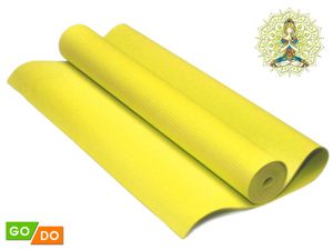 Коврик гимнастический 173 х 61 х 0,3 мм КВ6103  (Жёлтый) GETSPORT 00068