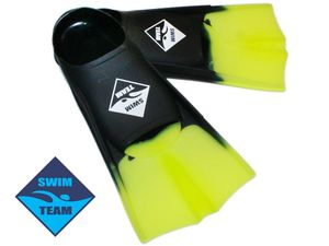 Ласты для бассейна размер 45-47 SWIM TEAM :TE-2737-2  (чёрно-салатовый) GETSPORT 00153