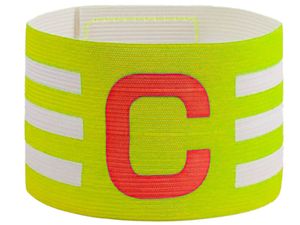 Капитанская повязка с продольными полосами. Длина 33 см, ширина 7 см.  С-КВ2  (салатовый) 00184