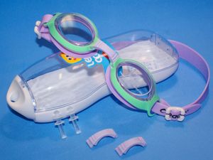 Очки для плавания  SG1800-Ф цвет фиолетовый/бледно-зеленый GETSPORT 00744