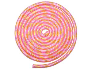 Скакалка для гимнастики. Цвет  : TS-02  (Розово-жёлтая) 00808