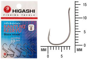 Крючок HIGASHI Kantuki Keiryu #8 Black nickel