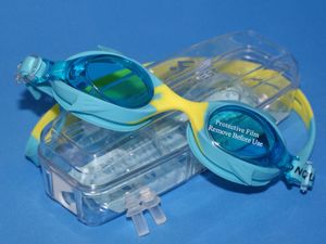 Очки для плавания BL-26  (Голубо-жёлтые - Г) GETSPORT 01202