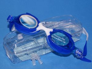 Очки для плавания BL-26  (Сине-белые - С) GETSPORT 01202