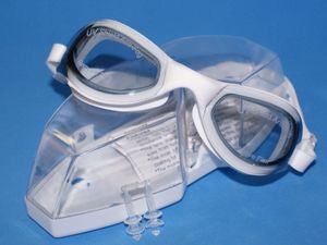 Очки для плавания BL-6900  (Чёрно-белые - СЕ) GETSPORT 01204