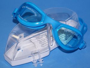 Очки для плавания BL-6900  (Голубые - Г+) GETSPORT 01204