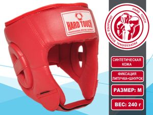 Шлем боксёрский открытый red M GETSPORT 01315