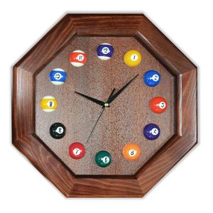 Часы 8 граней ясень/шпон (№ 3) Ч8.ЯсШп#№3