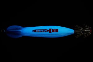 Кальмарница ASARI Torpedo 100гр #02 Blue Head-Blue Lumo