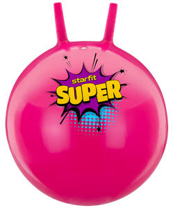 Фитбол детский с рожками Core GB-406 антивзрыв, 500 гр, розовый, 45 см Starfit УТ-00020238