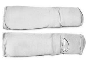 Защита ноги для единоборств, от колена до пальцев. Размер  S: 748-3-S  (Белый) GETSPORT 03801