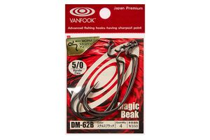 Офсетные крючки VANFOOK DM-62 #5/0 stealth black