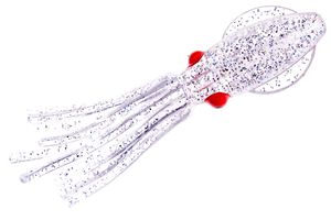 Приманки HIGASHI Squid 11 (set-50pcs) #04 (Transparent UV - Silver flakes)