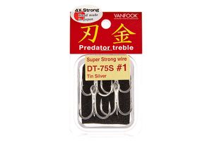 Тройники VANFOOK DT-75S #1 silver