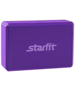 Блок для йоги STAR FIT FA-101 PVC фиолетовый УТ-00008669