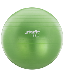 Мяч гимнастический STAR FIT GB-101 55 см зеленый (антивзрыв) УТ-00007188