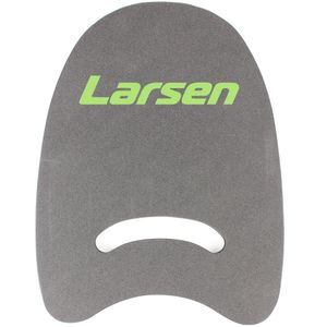 Доска для плавания AquaFitness Larsen YP-07 (цельный материал) графит/лайм Larsen 359136
