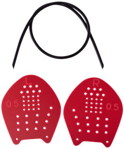 Лопатки для плавания Target, красный, S LongSail УТ-00015622