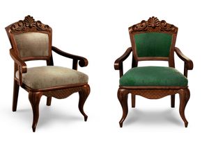 Кресло Ренессанс  ясень (№3,Ткань Vilvet Lux,78 Velvet-Lux) Крс.Рн.Яс#№3,78VL