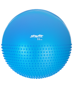Мяч гимнастический полумассажный STAR FIT GB-201 55 см синий (антивзрыв) УТ-00008868