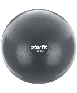 Фитбол высокой плотности STARFIT Pro GB-107 антивзрыв, 1400 гр, серый, 75 см Starfit УТ-00018980