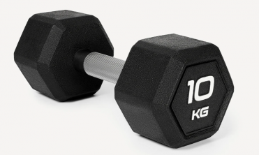 Гантель гексагональная DB-301PRO 10 кг, обрезиненная, черный Starfit ЦБ-00003802