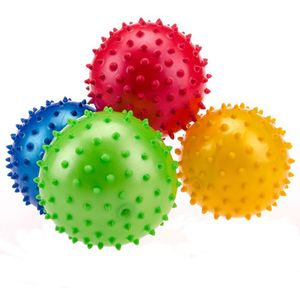 Мяч надувной массажный d-16 см F18569 (материал:ПВХ,цвета Mix:красный/синий/зеленый/розовый) 10014208