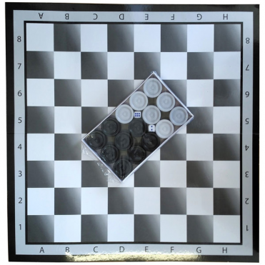 Доска шахматная с шашками D26164 10015316