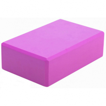 Блок для йоги (розовый) 76х152х228мм из вспенненого эва 10015427